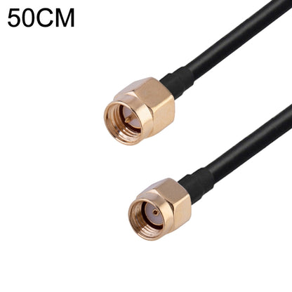 RP-SMA Male to SMA Male RG174 RF Coaxial Adapter Cable, Length: 50cm by buy2fix