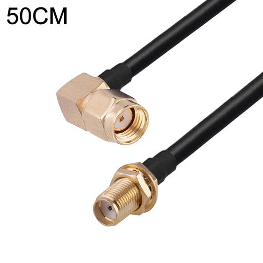 PR-SMA Male Elbow to SMA Female RG174 RF Coaxial Adapter Cable, Length: 50cm by buy2fix