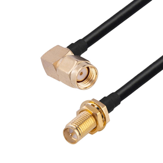 RP-SMA Male Elbow to RP-SMA Female RG174 RF Coaxial Adapter Cable, Length: 50cm by buy2fix