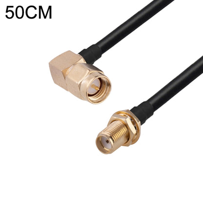 SMA Male Elbow to SMA Female RG174 RF Coaxial Adapter Cable, Length: 50cm by buy2fix
