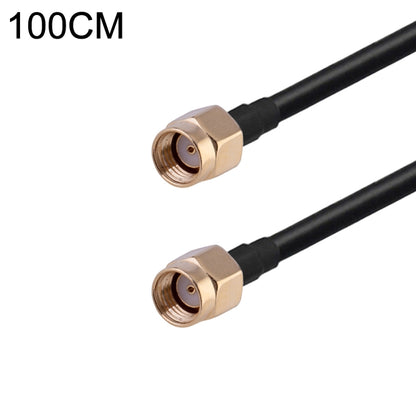 RP-SMA Male to RP-SMA Male RG174 RF Coaxial Adapter Cable, Length: 1m by buy2fix
