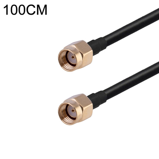 RP-SMA Male to RP-SMA Male RG174 RF Coaxial Adapter Cable, Length: 1m by buy2fix