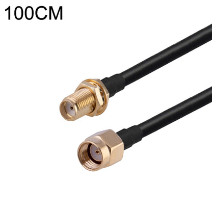 RP-SMA Male to SMA Female RG174 RF Coaxial Adapter Cable, Length: 1m by buy2fix