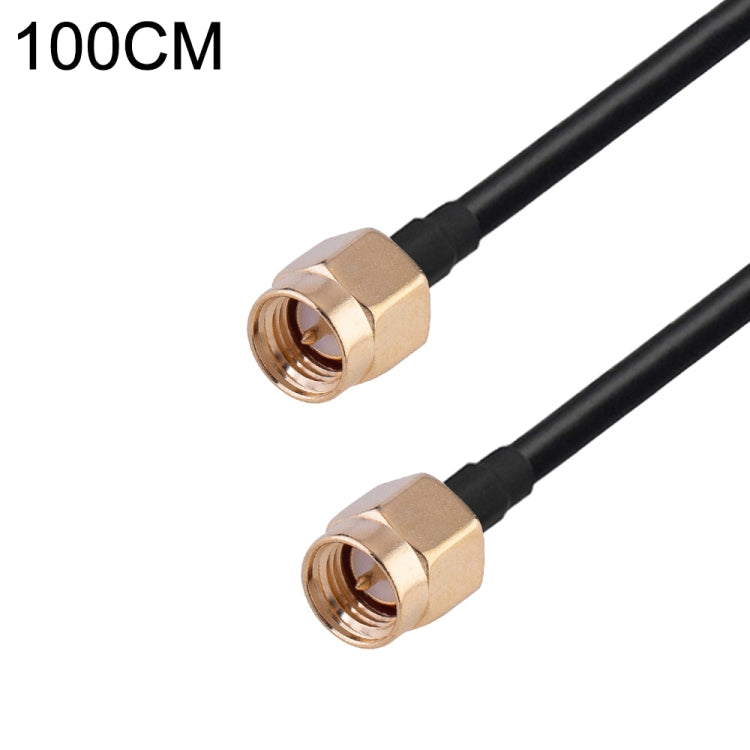 SMA Male to SMA Male RG174 RF Coaxial Adapter Cable, Length: 1m by buy2fix