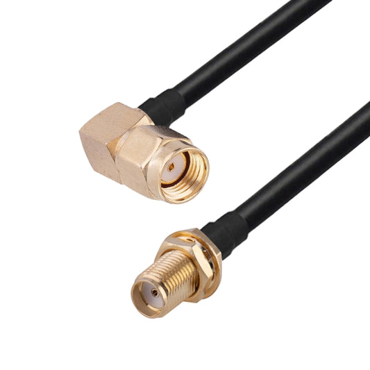 PR-SMA Male Elbow to SMA Female RG174 RF Coaxial Adapter Cable, Length: 1m by buy2fix