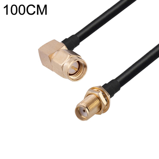 SMA Male Elbow to SMA Female RG174 RF Coaxial Adapter Cable, Length: 1m by buy2fix