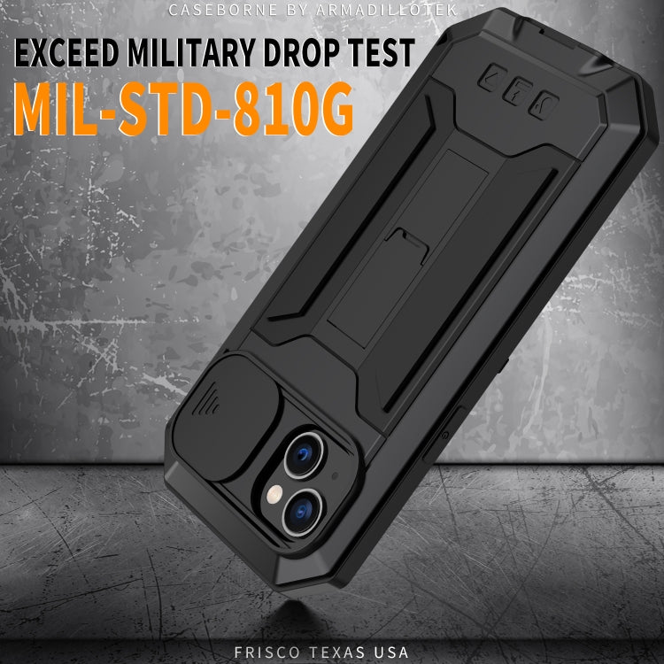 For iPhone 14 R-JUST Shockproof Life Waterproof Dust-proof Case (Black) by R-JUST