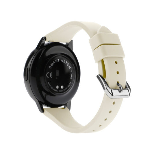 22mm Universal T-buckle Silicone Watch Band(Antique White) - 22mm Bands by buy2fix | Online Shopping UK | buy2fix