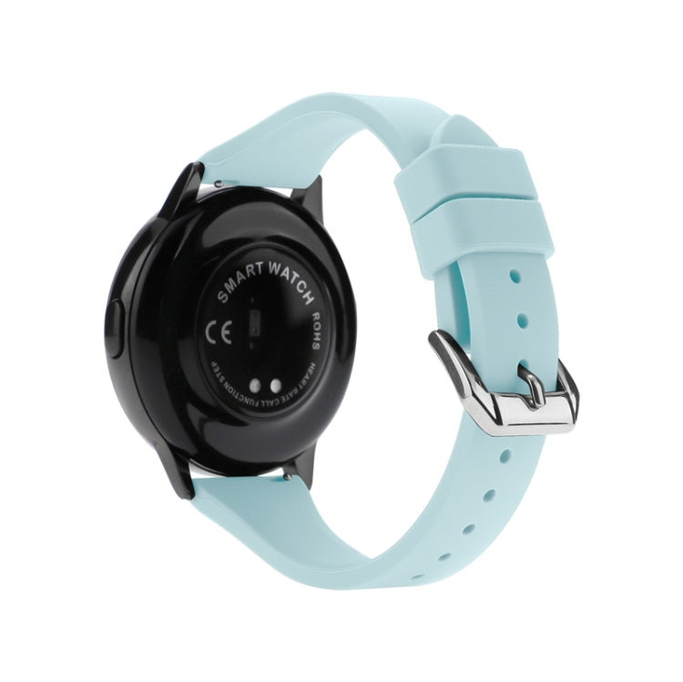 22mm Universal T-buckle Silicone Watch Band(Lake Blue) - 22mm Bands by buy2fix | Online Shopping UK | buy2fix