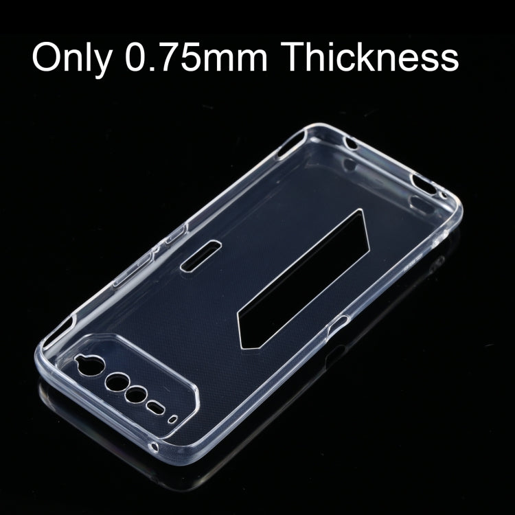 For ASUS ROG Phone 6 0.75mm Ultra-thin Transparent TPU Phone Case by buy2fix