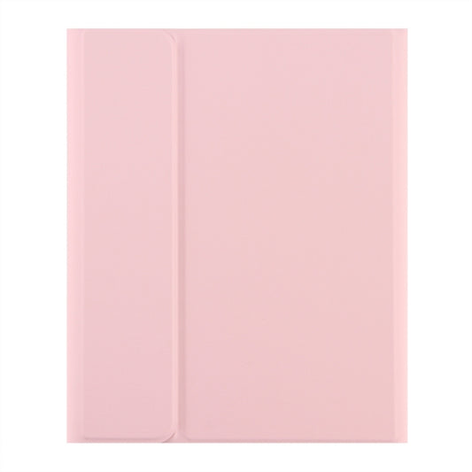 Round Cap Bluetooth Keyboard Leather Case with Pen Slot, without Touchpad For Samsung Galaxy Tab S7(Pink+Pink Keyboard) - Samsung Keyboard by buy2fix | Online Shopping UK | buy2fix