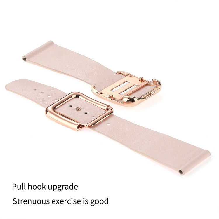 Black Square Buckle Silicone Watch Band For Apple Watch Series 9&8&7 41mm / SE 3&SE 2&6&SE&5&4 40mm / 3&2&1 38mm(Beige) by buy2fix