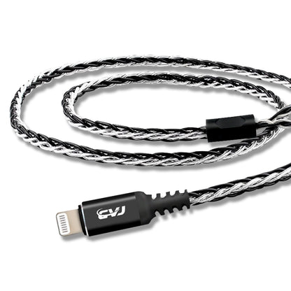 CVJ-CVM 1.2m 8 Core TC Silver Plated MMCX HIFI Earphone Update Cable, Style:With Mic - Cable & Splitter by CVJ | Online Shopping UK | buy2fix