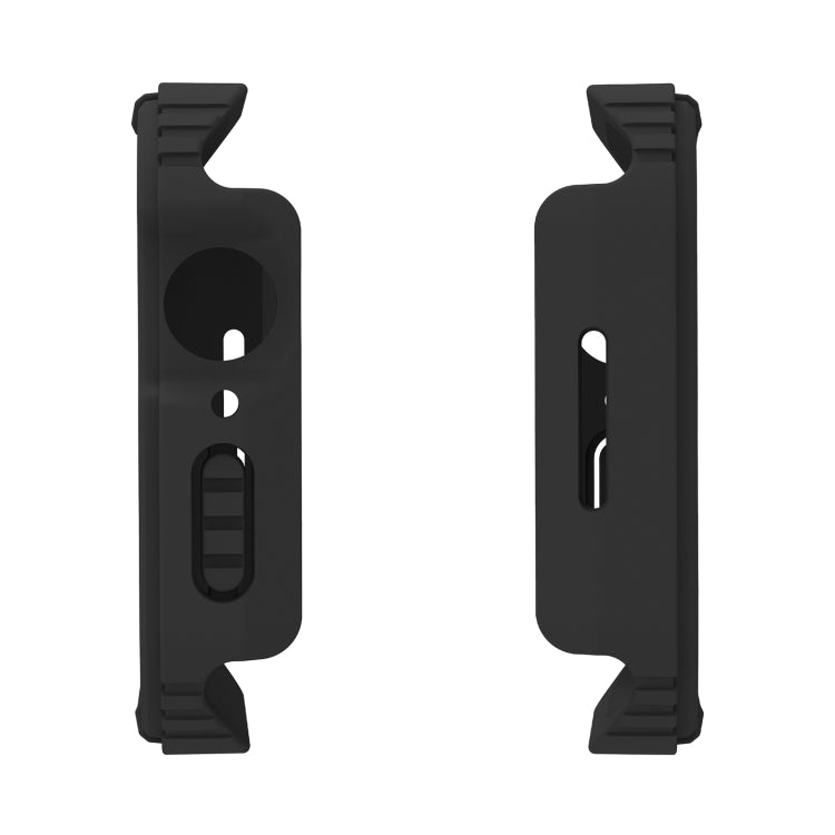 2 in 1 Screen Tempered Glass Film Protective Case For Apple Watch Series 9 / 8 / 7 41mm(Black) - Watch Cases by buy2fix | Online Shopping UK | buy2fix