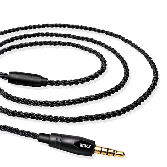 CVJ-V1 1.25m Oxygen-free Copper Silver Plated Upgrade Cable For MMCX Earphones, Without Mic