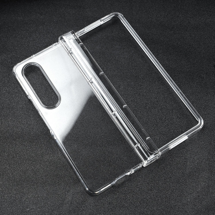 For Samsung Galaxy Z Fold4 Transparent 3 in 1 PC Phone Case - Galaxy Z Fold4 5G Cases by buy2fix | Online Shopping UK | buy2fix