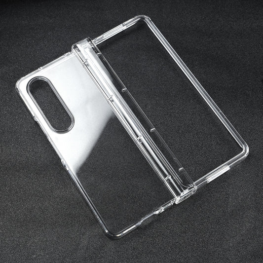For Samsung Galaxy Z Fold4 Transparent 3 in 1 PC Phone Case - Galaxy Z Fold4 5G Cases by buy2fix | Online Shopping UK | buy2fix