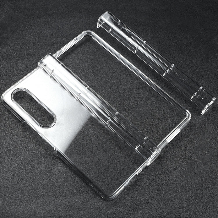 For Samsung Galaxy Z Fold4 Transparent 3 in 1 PC Phone Case - Galaxy Z Fold4 5G Cases by buy2fix | Online Shopping UK | buy2fix