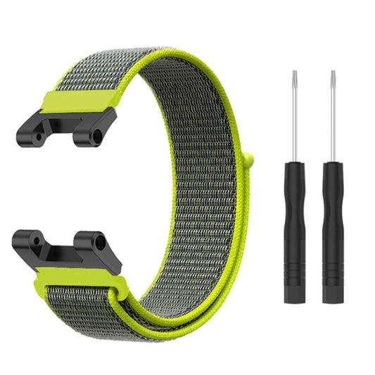 For Amazfit T-Rex / T-Rex Pro / Ares Nylon Loop Watch Band(Grey Green) - Watch Bands by buy2fix | Online Shopping UK | buy2fix
