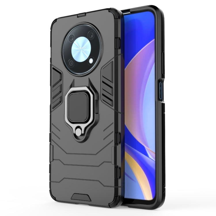 For Huawei nova Y90/Enjoy 50 Pro Shockproof PC + TPU Protective Case with Magnetic Ring Holder(Black) - Huawei Cases by buy2fix | Online Shopping UK | buy2fix