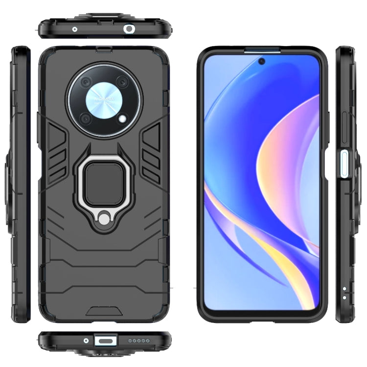 For Huawei nova Y90/Enjoy 50 Pro Shockproof PC + TPU Protective Case with Magnetic Ring Holder(Black) - Huawei Cases by buy2fix | Online Shopping UK | buy2fix