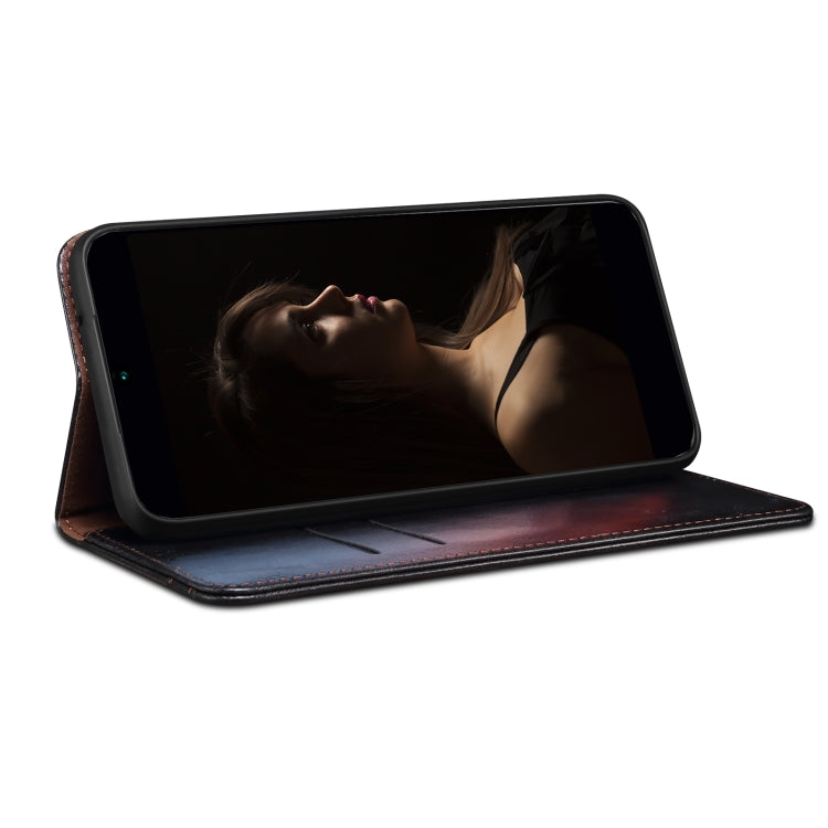 For Huawei nova Y90 4G/Enjoy 50 Pro Oil Wax Crazy Horse Texture Leather Phone Case(Black) - Huawei Cases by buy2fix | Online Shopping UK | buy2fix