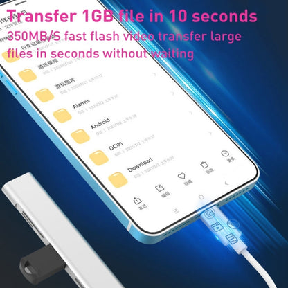 5 in 1 USB to SD / TF Card Slot + 3 USB Ports Multifunctional Docking Station HUB(Silver) by buy2fix