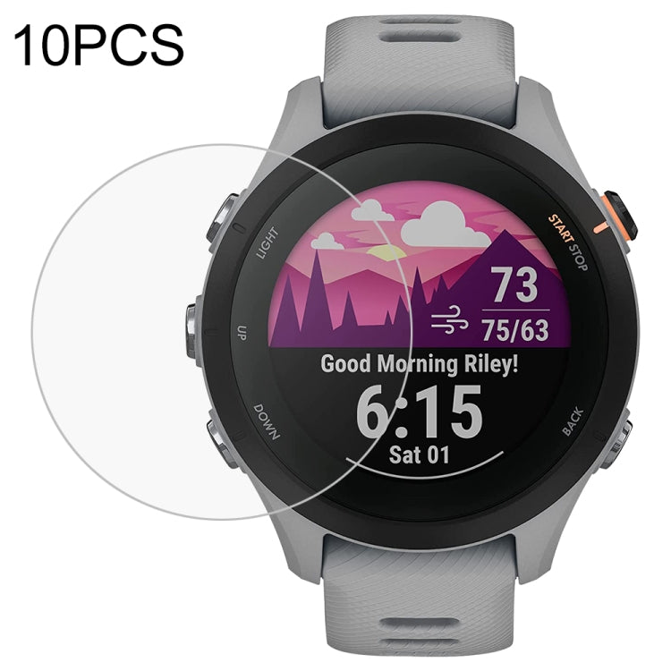 10 PCS For Garmin Forerunner 255 46mm Tempered Glass Screen Watch Film - Screen Protector by buy2fix | Online Shopping UK | buy2fix