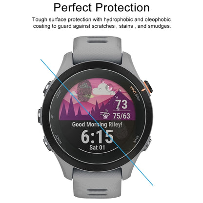 10 PCS For Garmin Forerunner 255 46mm Tempered Glass Screen Watch Film - Screen Protector by buy2fix | Online Shopping UK | buy2fix