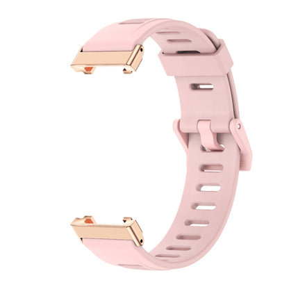 For Xiaomi Mi Band 7 Pro Mijobs Flat Hole TPU Watch Band(Dirty Pink Rose Gold) - Watch Bands by MIJOBS | Online Shopping UK | buy2fix