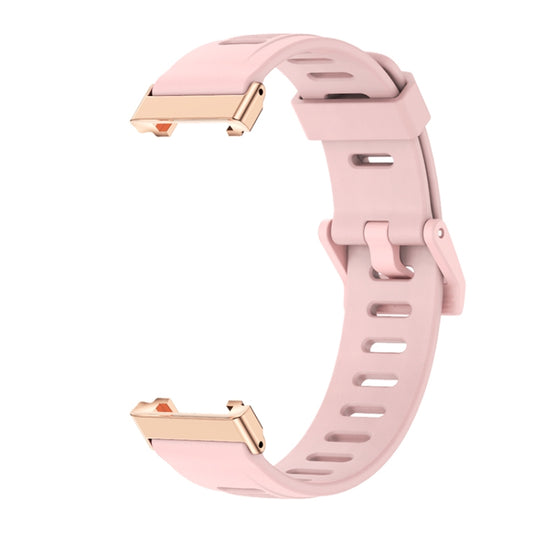 For Xiaomi Mi Band 7 Pro Mijobs Flat Hole TPU Watch Band(Dirty Pink Rose Gold) - Watch Bands by MIJOBS | Online Shopping UK | buy2fix