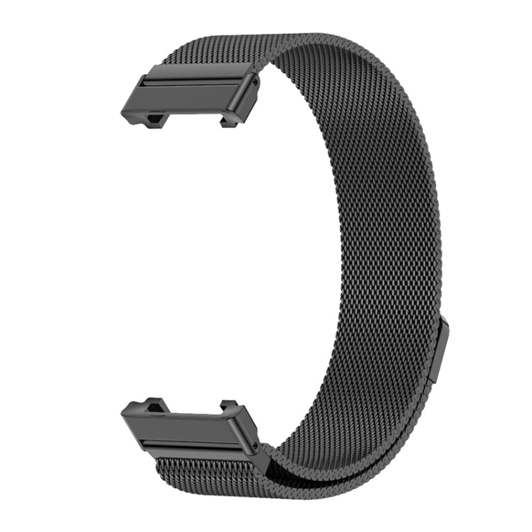 For Xiaomi Mi Band 7 Pro Mijobs Milan Magnetic Stainless Steel Watch Band(Black) - Watch Bands by MIJOBS | Online Shopping UK | buy2fix