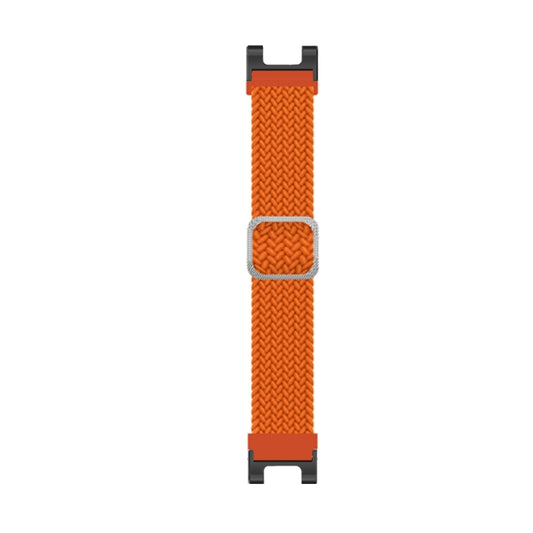 For Amazfit T-Rex / T-Rex Pro / Ares Adjustable Buckle Braided Nylon Watch Band(Orange) - Watch Bands by buy2fix | Online Shopping UK | buy2fix