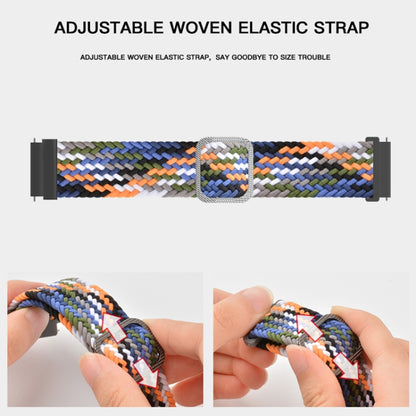 For Amazfit T-Rex / T-Rex Pro / Ares Adjustable Buckle Braided Nylon Watch Band(Orange) - Watch Bands by buy2fix | Online Shopping UK | buy2fix