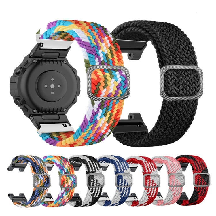 For Amazfit T-Rex / T-Rex Pro / Ares Adjustable Buckle Braided Nylon Watch Band(Orange) - Watch Bands by buy2fix | Online Shopping UK | buy2fix