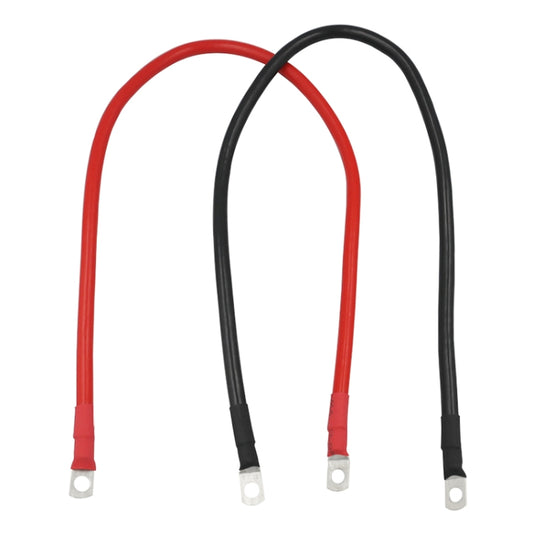 10AWG 6-5 Car 50cm Red + Black Pure Copper Battery Inverter Cable - Booster Cable & Clip by buy2fix | Online Shopping UK | buy2fix