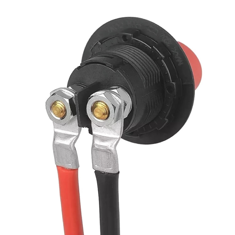 10AWG 6-5 Car 50cm Red + Black Pure Copper Battery Inverter Cable - Booster Cable & Clip by buy2fix | Online Shopping UK | buy2fix