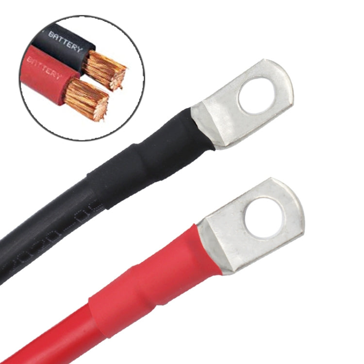 6AWG 25-8 Car 50cm Red + Black Pure Copper Battery Inverter Cable - Booster Cable & Clip by buy2fix | Online Shopping UK | buy2fix