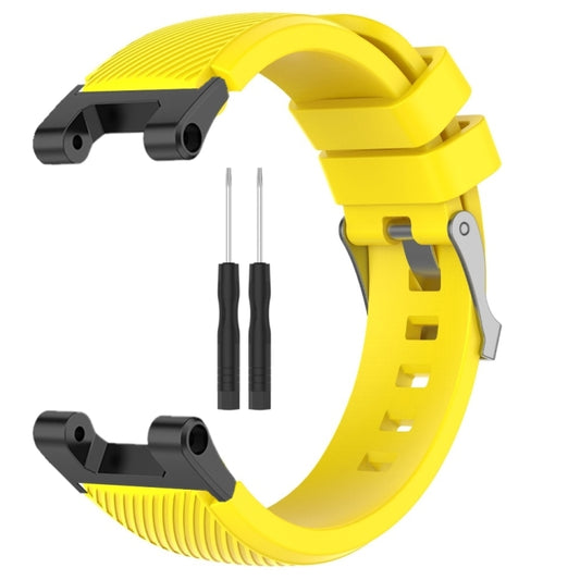 For Amazfit T-Rex / T-Rex Pro / Ares Twill Silicone Watch Band(Yellow) - Watch Bands by buy2fix | Online Shopping UK | buy2fix
