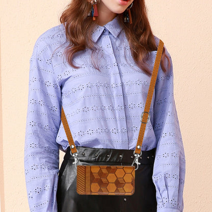 For Nothing Phone 1 Crossbody Football Texture Magnetic PU Phone Case(Khaki) - Nothing Cases by buy2fix | Online Shopping UK | buy2fix