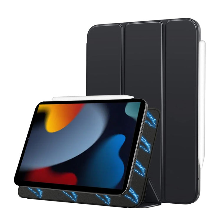 For iPad 2025 / 2022 3-fold Double-sided Clip Magnetic Smart Tablet Case (Black) - iPad 2025 / 2022 Cases by buy2fix | Online Shopping UK | buy2fix