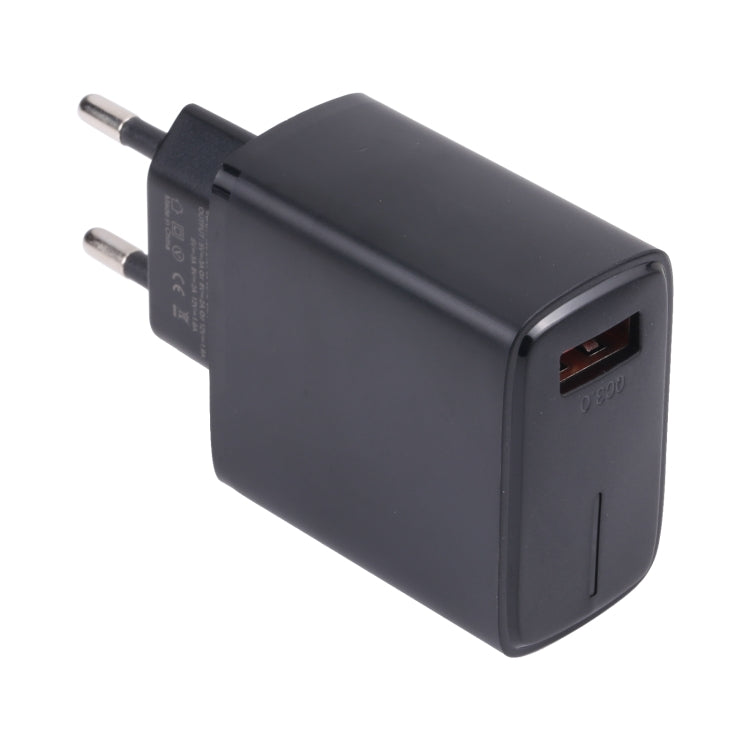 LZ-1130 QC 3.0 USB Charger, Plug Type:EU Plug(Black) - USB Charger by buy2fix | Online Shopping UK | buy2fix