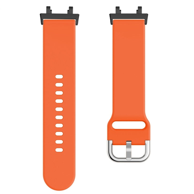 For Amazfit T-Rex 2 Silicone Reverse Buckle Watch Band(Orange) by buy2fix