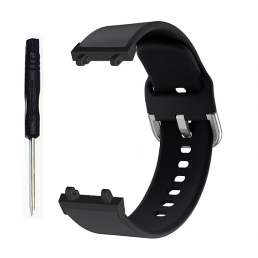 For Amazfit T-Rex 2 Silicone Reverse Buckle Watch Band(Black) - Watch Bands by buy2fix | Online Shopping UK | buy2fix