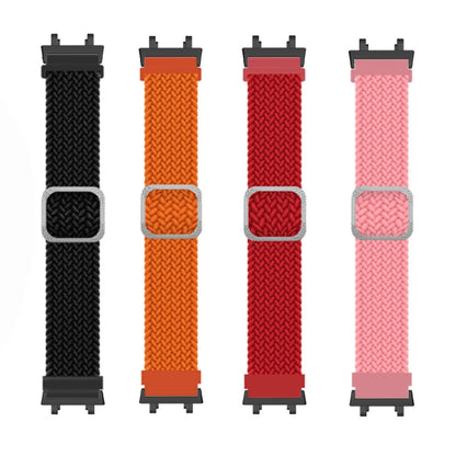 For Amazfit T-Rex 2 Adjustable Buckle Braided Nylon Watch Band(Orange) - Watch Bands by buy2fix | Online Shopping UK | buy2fix