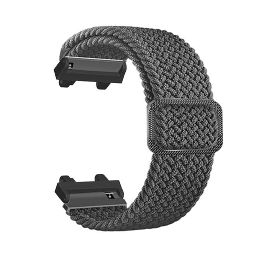For Amazfit T-Rex 2 Adjustable Buckle Braided Nylon Watch Band(Grey) - Watch Bands by buy2fix | Online Shopping UK | buy2fix