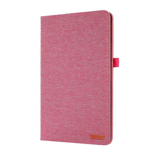 For Honor Pad 8 Fabric PU + TPU Flip Tablet Leather Case(Rose Red) - Honor by buy2fix | Online Shopping UK | buy2fix