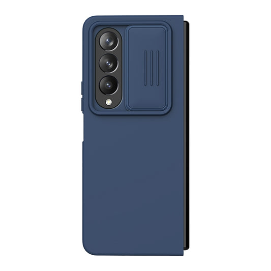 For Samsung Galaxy Z Fold4 5G NILLKIN CamShield Liquid Silicone + PC Full Coverage Case(Blue) - Galaxy Z Fold4 5G Cases by NILLKIN | Online Shopping UK | buy2fix