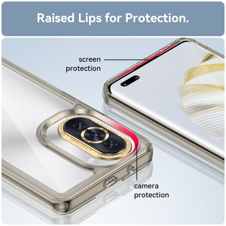 For Huawei nova 10 Pro Colorful Series Acrylic + TPU Phone Case(Transparent Grey) - Huawei Cases by buy2fix | Online Shopping UK | buy2fix
