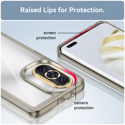 For Huawei nova 10 Pro Colorful Series Acrylic + TPU Phone Case(Transparent Grey) - Huawei Cases by buy2fix | Online Shopping UK | buy2fix